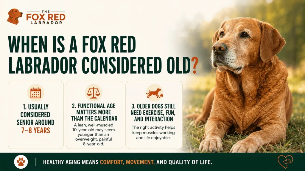 When Is A Fox Red Labrador Considered Old?