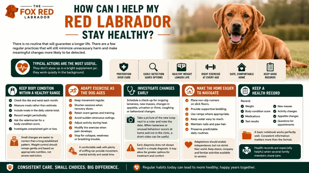 How Can I Help My Red Labrador Stay Healthy?