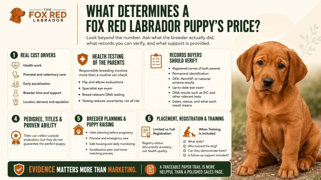 What Determines A Fox Red Labrador Puppy’s Price?