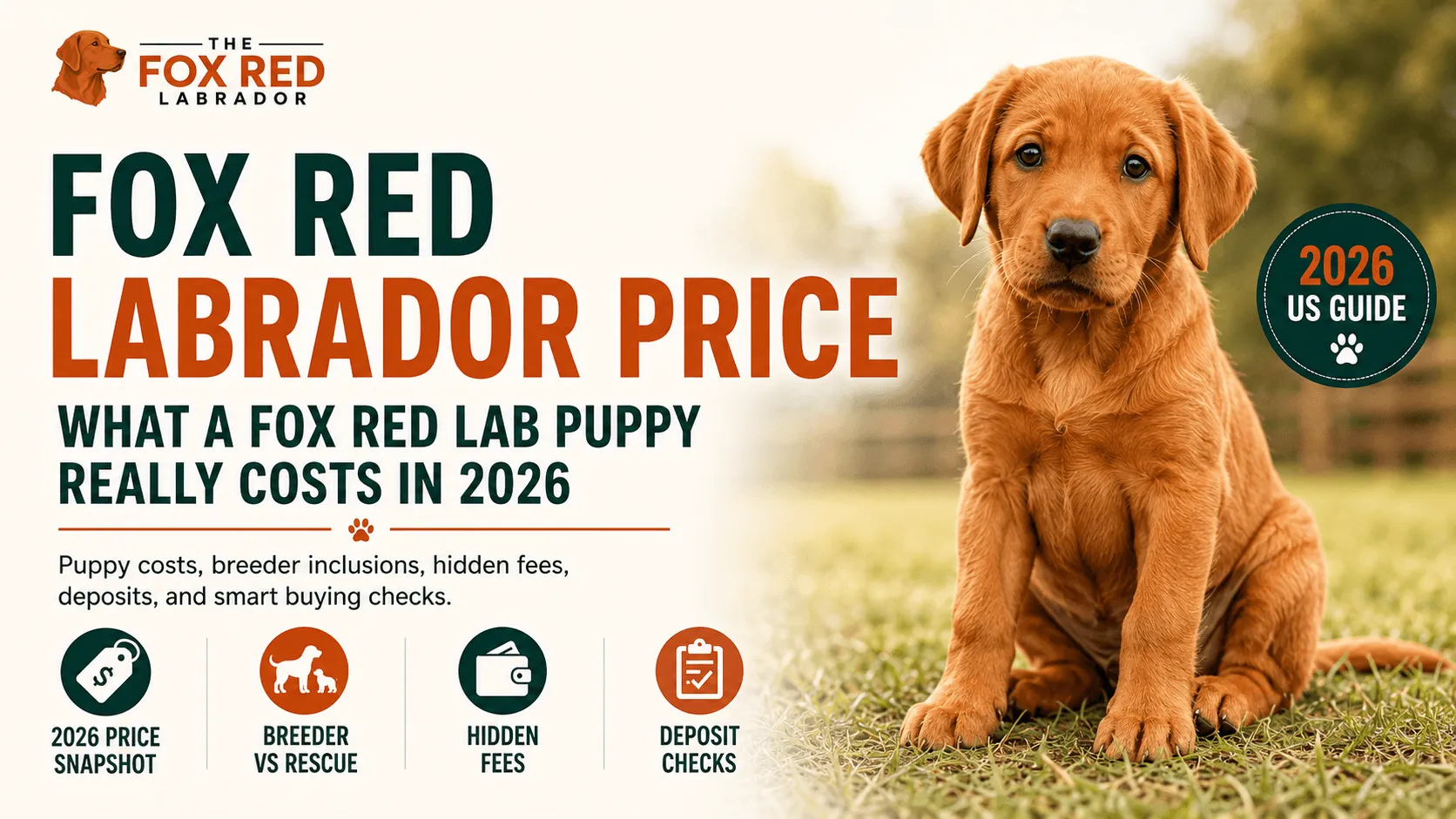 Fox Red Labrador Price: What A Fox Red Lab Puppy Really Costs In 2026
