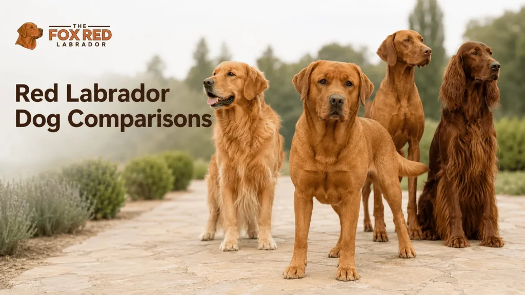 Red Labrador Dogs Comparisons