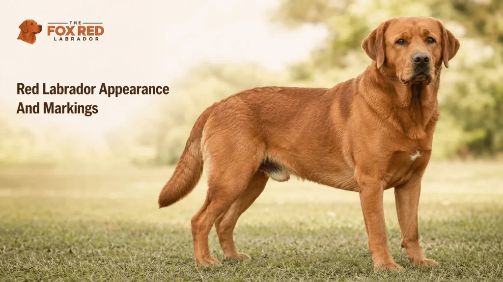 Red Labrador Appearance And Markings