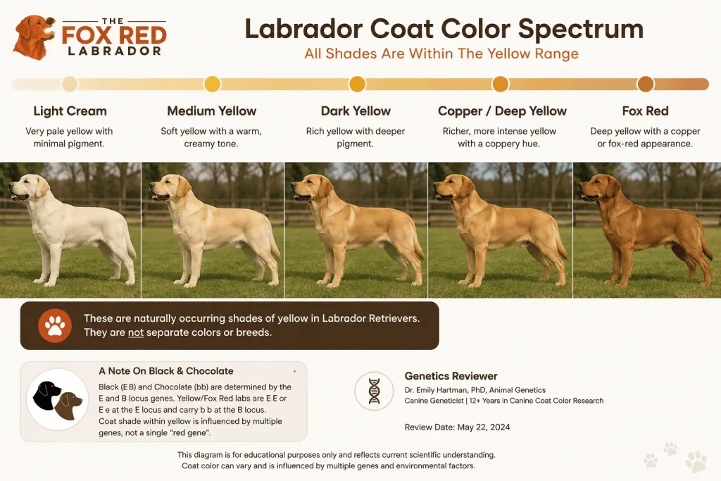Fox Red Labrador Coat Color Spectrum