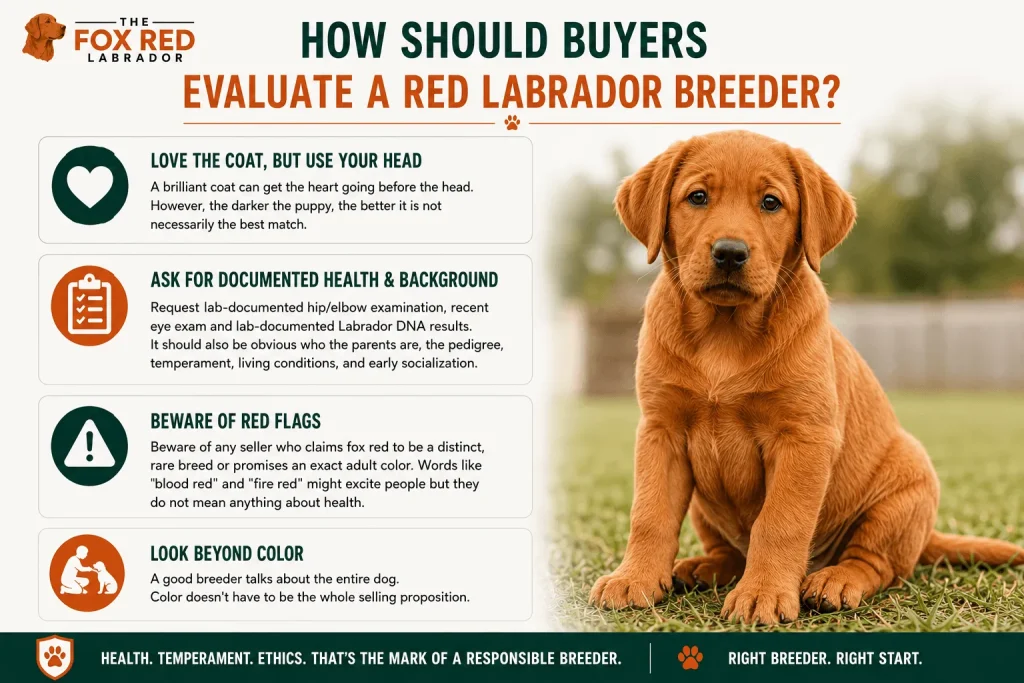 How Should Buyers Evaluate A Red Labrador Breeder?