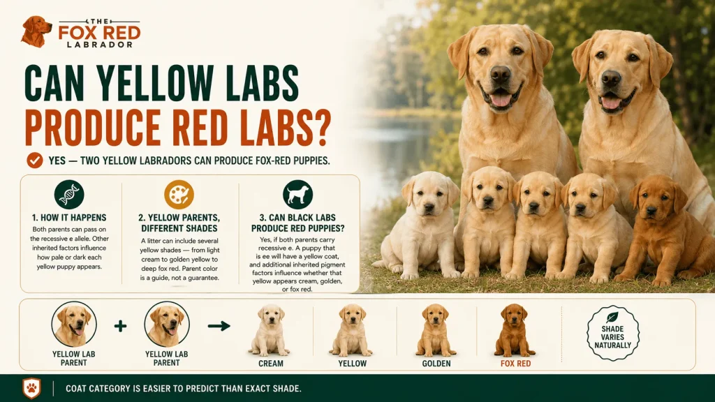 Can Yellow Labs Produce Red Labs?