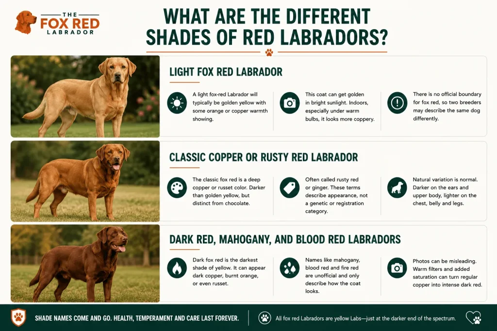 What Are The Different Shades Of Red Labradors?