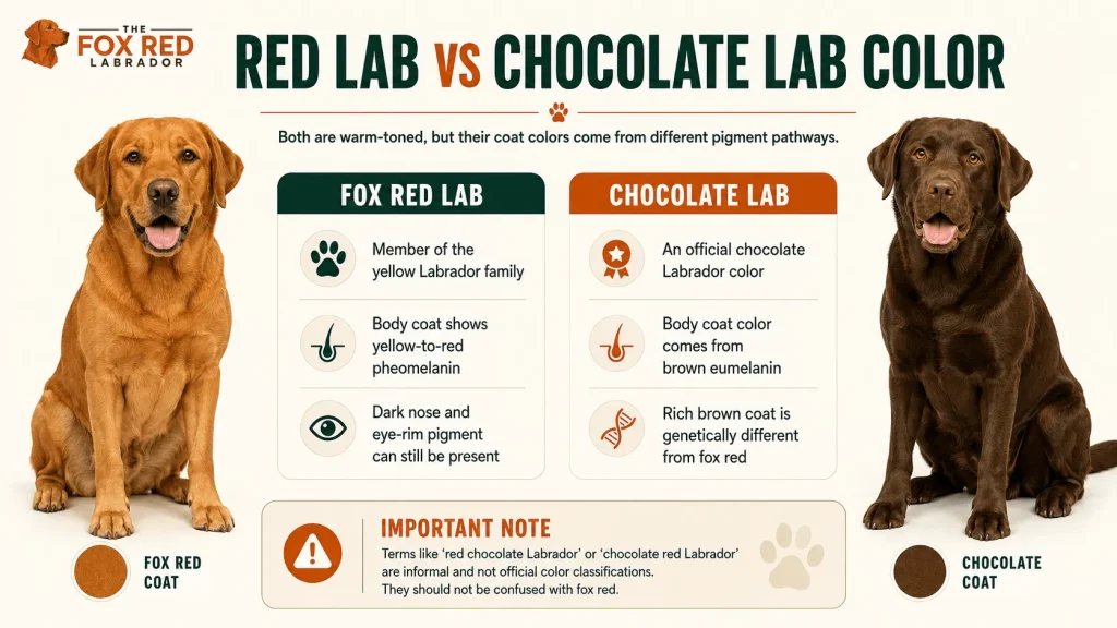 Red Lab vs Chocolate Lab Color