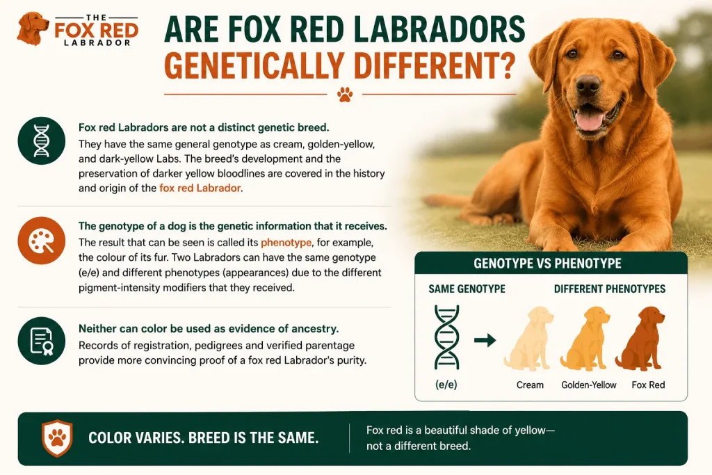 Are Fox Red Labradors Genetically Different?
