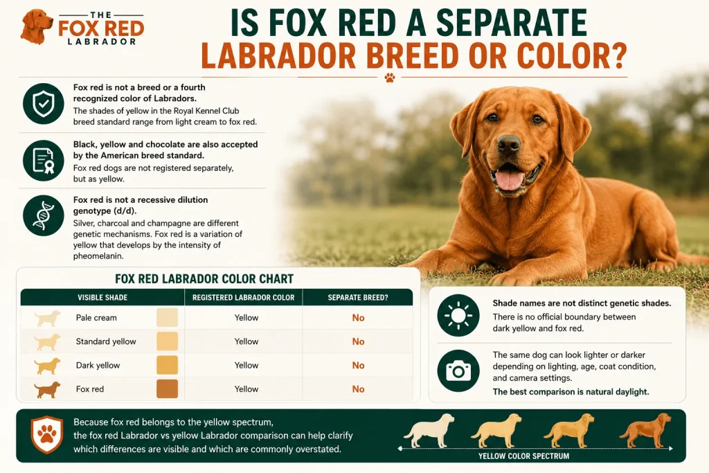 Is Fox Red A Separate Labrador Breed Or Color?