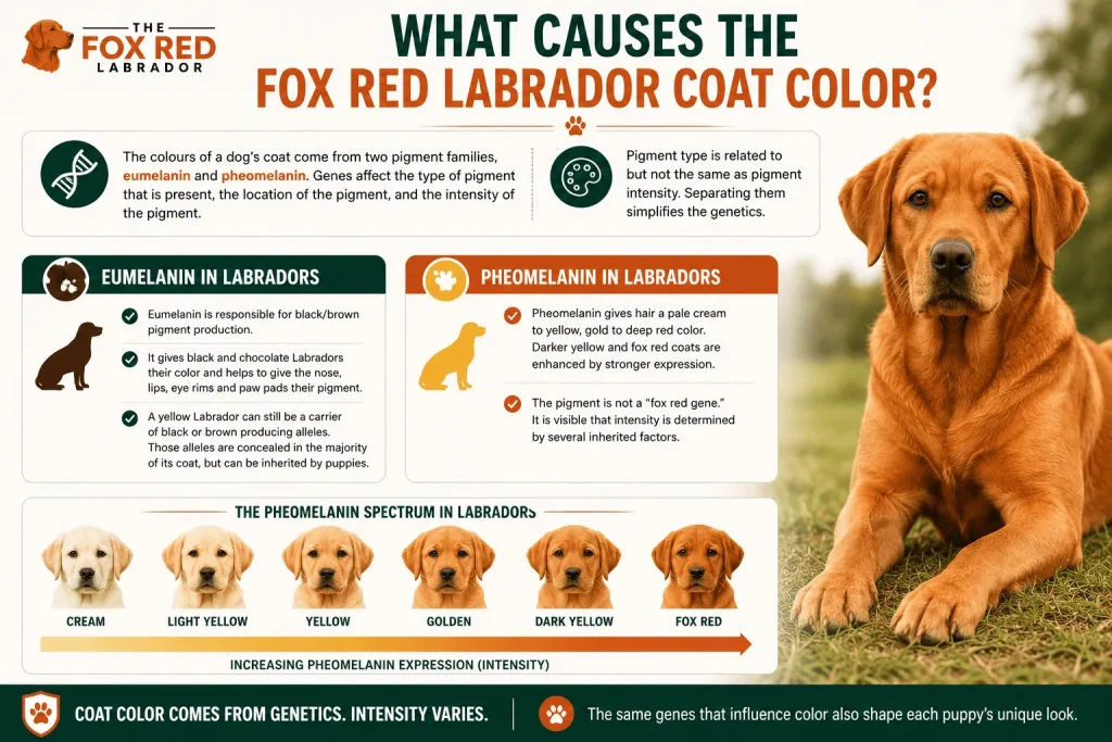 What Causes The Fox Red Labrador Coat Color?