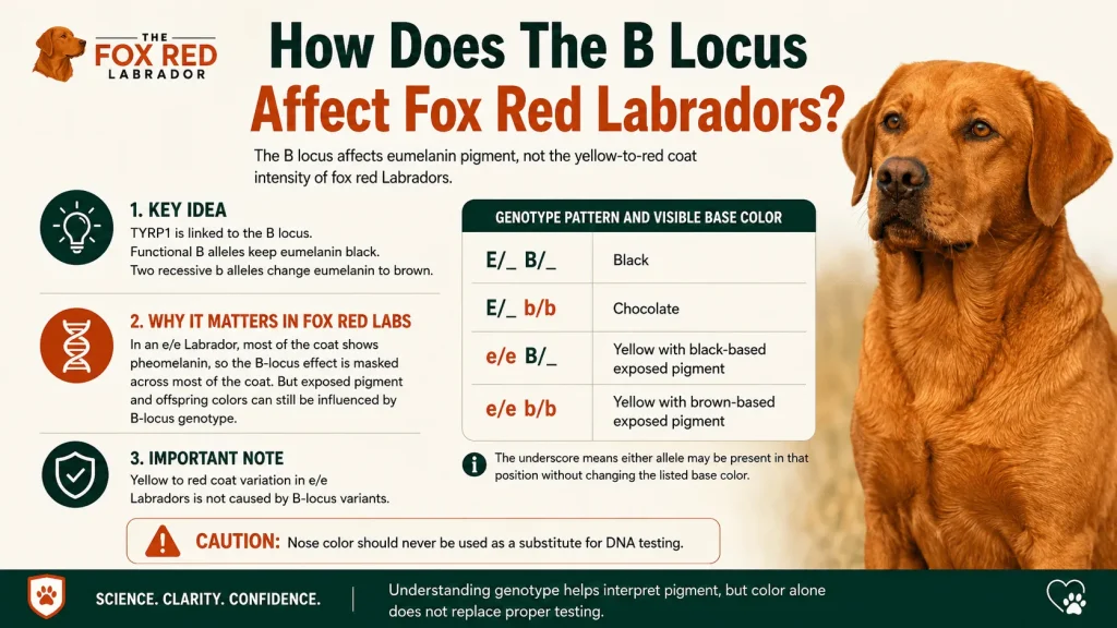 How Does The B Locus Affect Fox Red Labradors?
