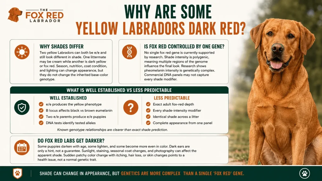 Why Are Some Yellow Labradors Dark Red?
