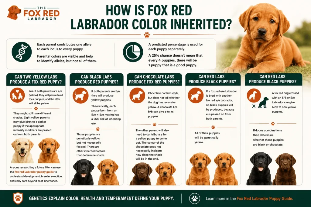 How Is Fox Red Labrador Color Inherited?
