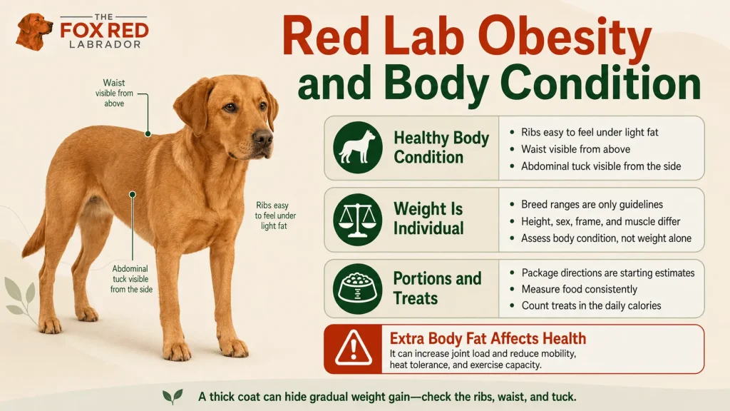 Red Lab Obesity And Body Condition