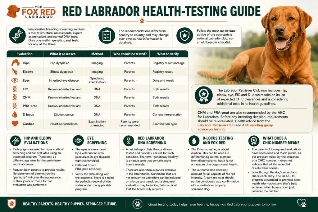 Red Labrador Health-Testing Guide