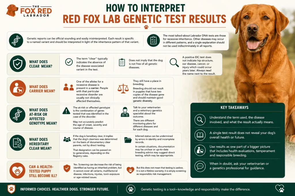 How To Interpret Red Fox Lab Genetic Test Results