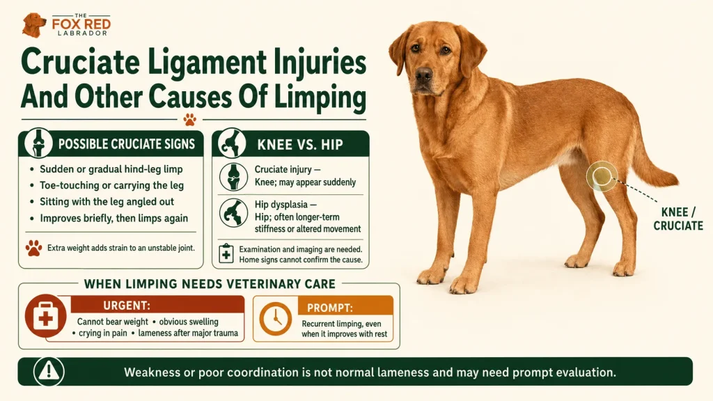 Cruciate Ligament Injuries And Other Causes Of Limping