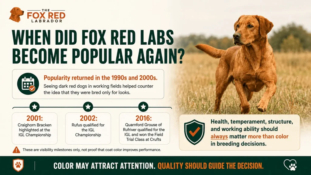 When Did Fox Red Labs Become Popular Again?