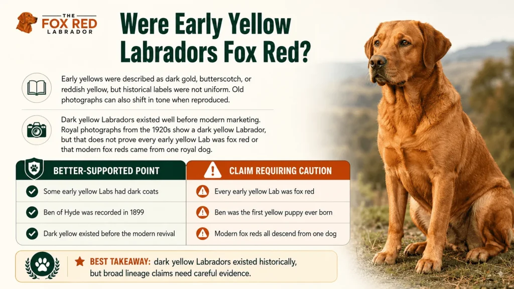 Were Early Yellow Labradors Fox Red?