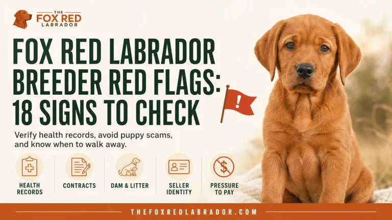 Fox Red Labrador Breeder Red Flags: 18 Signs To Check