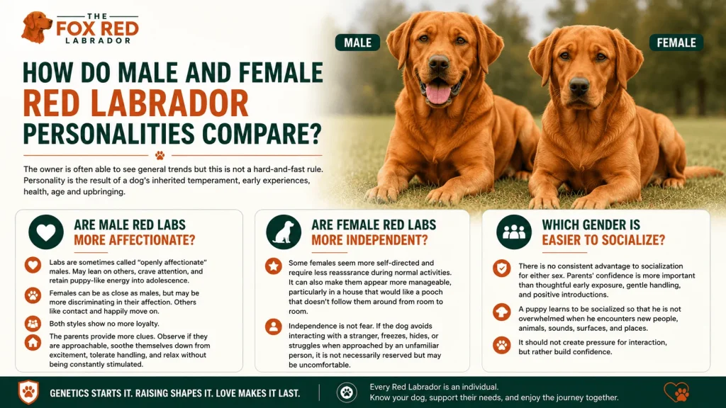 How Do Male And Female Red Labrador Personalities Compare?