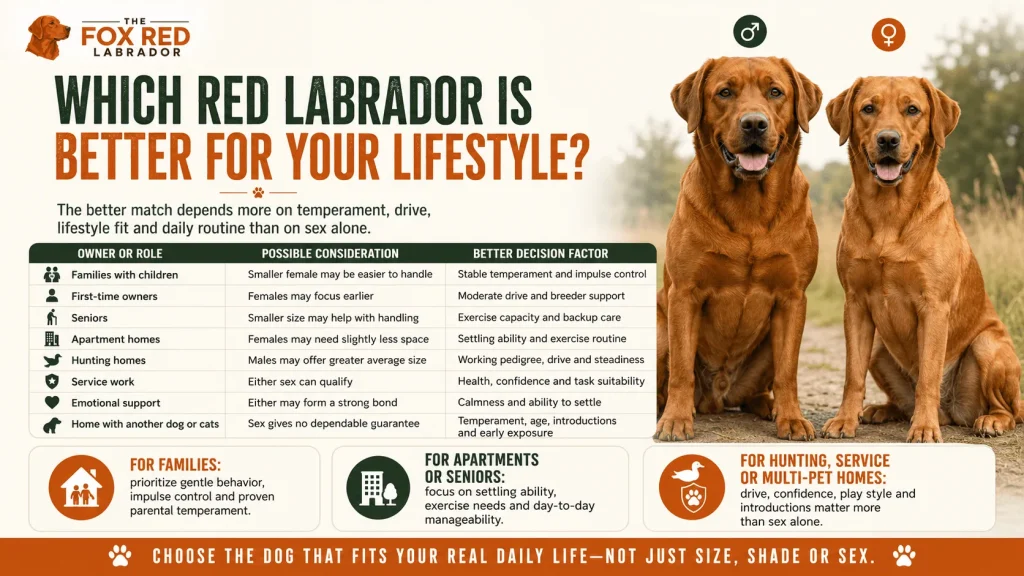 Which Red Labrador Is Better For Your Lifestyle?
