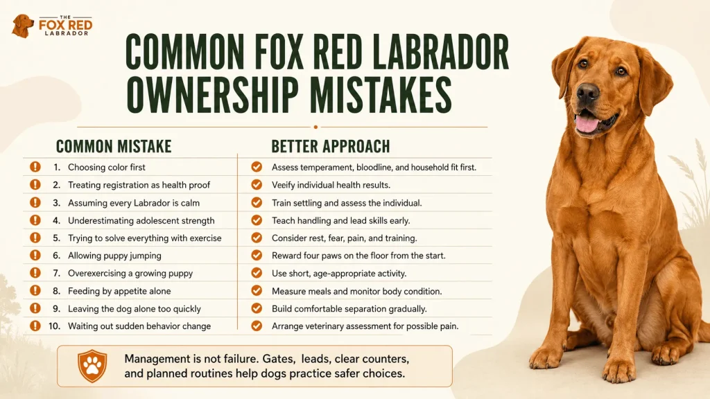 Common Fox Red Labrador Ownership Mistakes