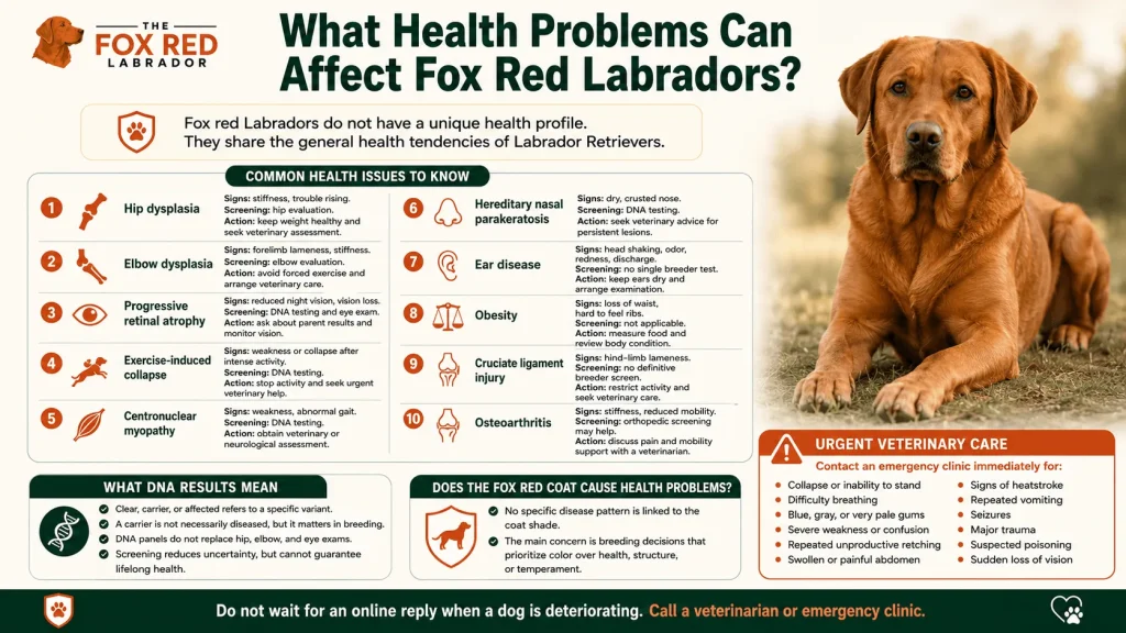 What Health Problems Can Affect Fox Red Labradors?