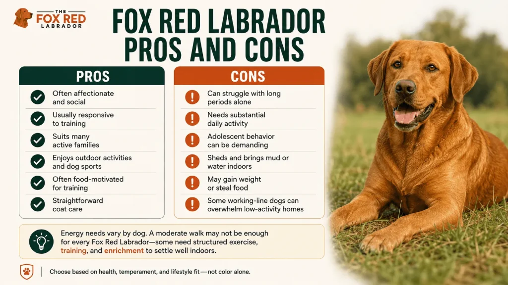 Fox Red Labrador Pros And Cons
