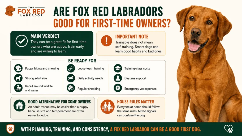 Are Fox Red Labradors Good For First-Time Owners?