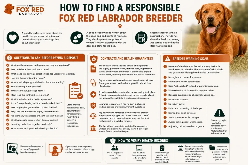 How To Find A Responsible Fox Red Labrador Breeder