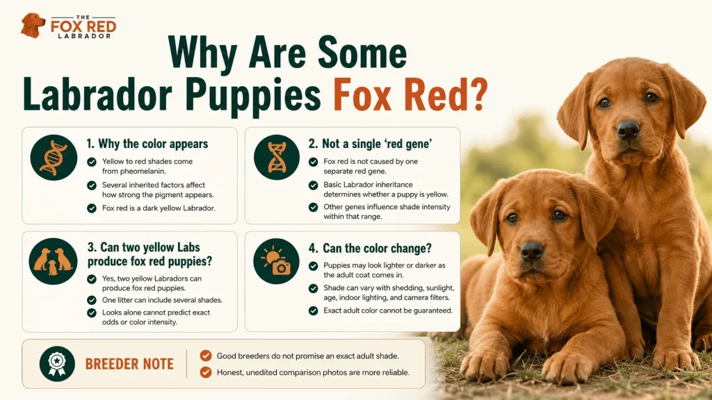 Why Are Some Labrador Puppies Fox Red?