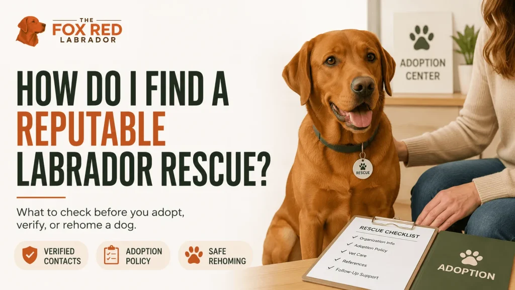 How Do I Find A Reputable Labrador Rescue?