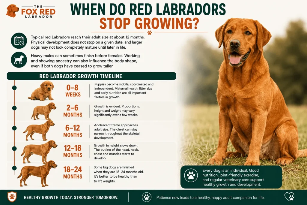 When Do Red Labradors Stop Growing?
