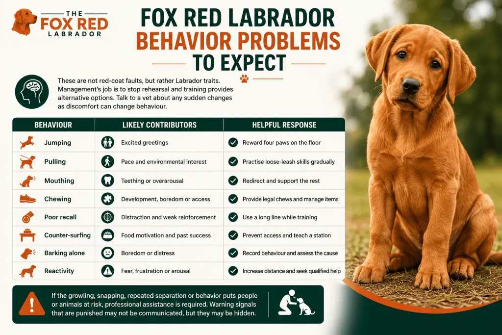 Fox Red Labrador Behavior Problems To Expect
